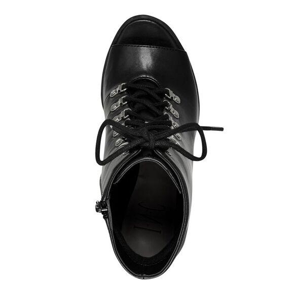 INC Womens Black Front Arch Support Florita Open Toe Stiletto Zip-Up Booties 5 M - Picture 3 of 4